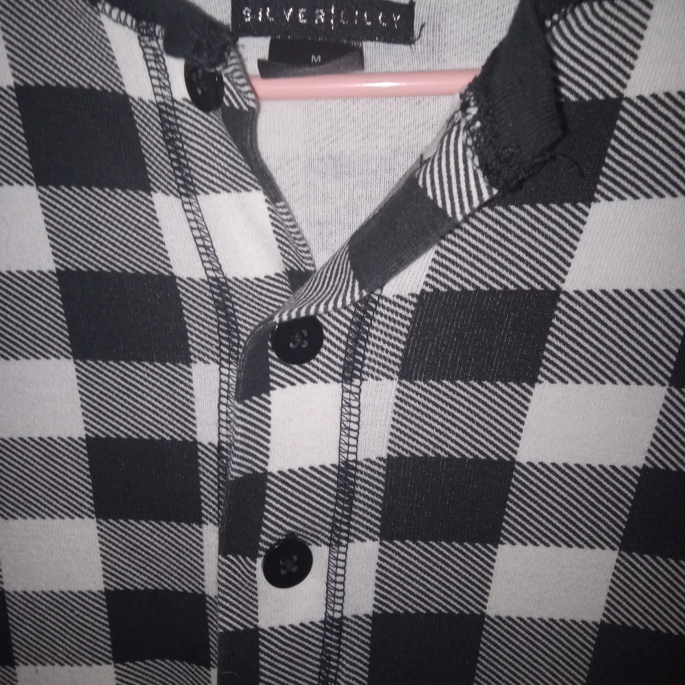 Silver Lilly Union Suit with Drop seat back Plaid Size Medium - Picture 6 of 10